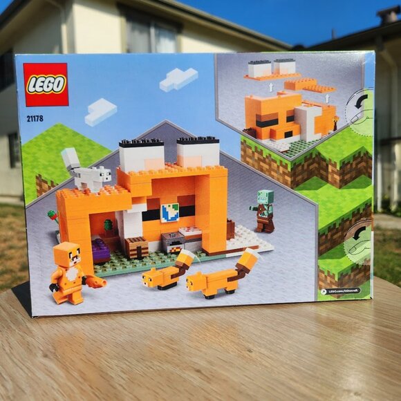 NEW LEGO MINECRAFT Fox Lodge House 21178 Drowned Zombie EASTER BASKET GI… - Picture 2 of 4